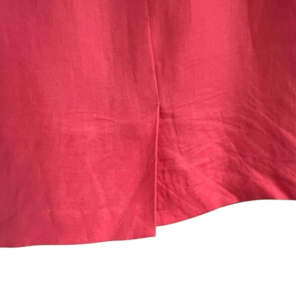 Talbots 100% Irish Linen Sheath Dress Fully Lined Coral Size 8 - Picture 7 of 11
